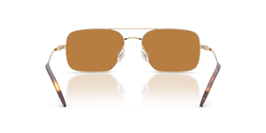 Oliver Peoples Victory II、ゴールドフレーム、ブラウンレンズ - 画像 5