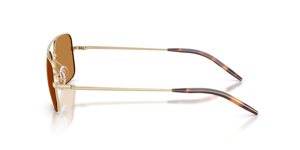 Oliver Peoples Victory II con montura Oro y lentes Marrón - El 4