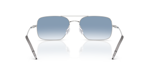 Oliver Peoples Victory II con montatura Argento e lenti  Blu - immagine 5