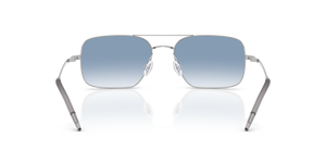 Oliver Peoples Victory II with Silver frame and Blue lenses - Image 5