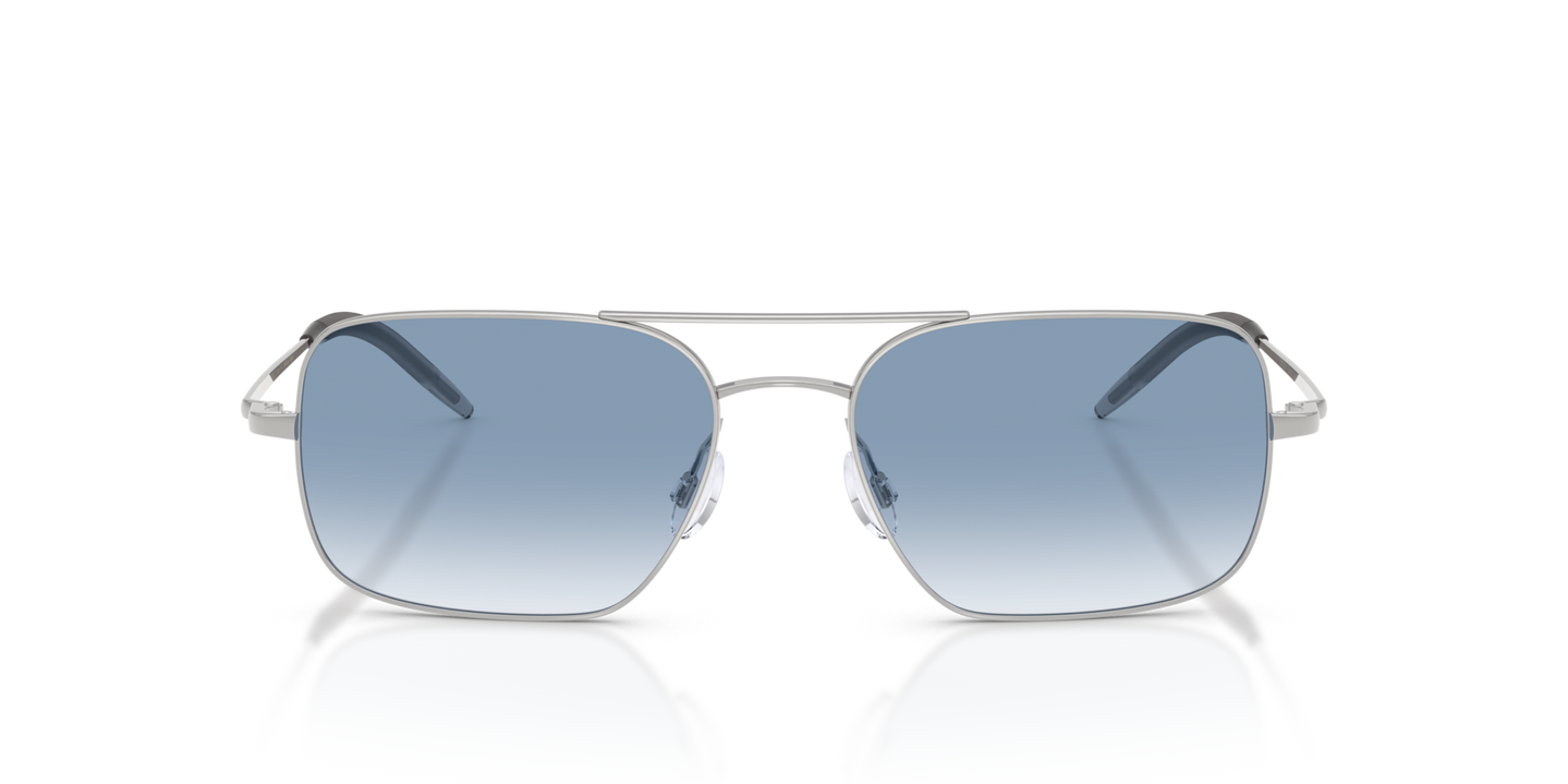 Oliver Peoples Victory II con montatura Argento e lenti  Blu - Immagine Lenti