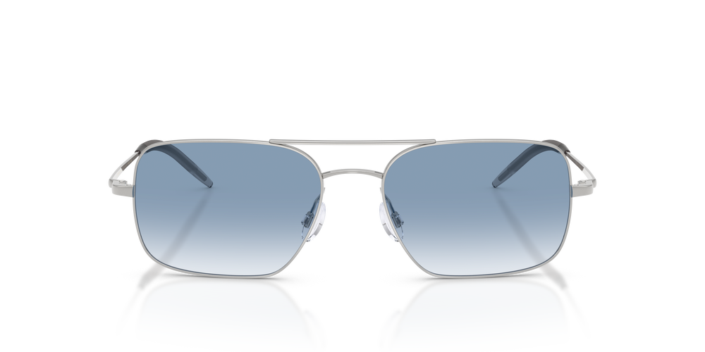 Oliver Peoples Victory II with Silver frame and Blue lenses - Image 2