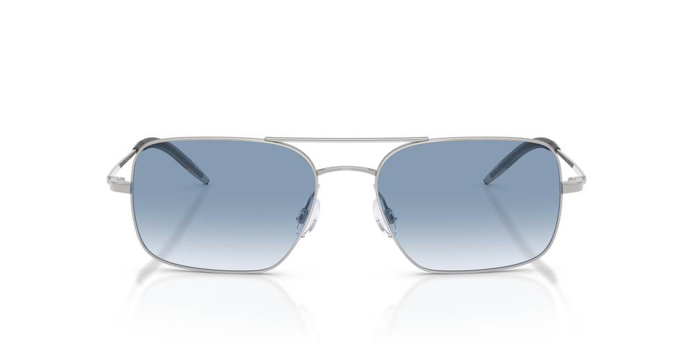 Oliver Peoples Victory II avec une monture Argent et des verres Bleu - image 2
