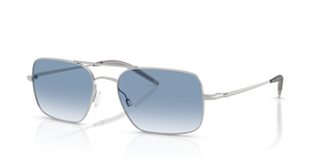 Oliver Peoples Victory II with Silver frame and Blue lenses - Image 1
