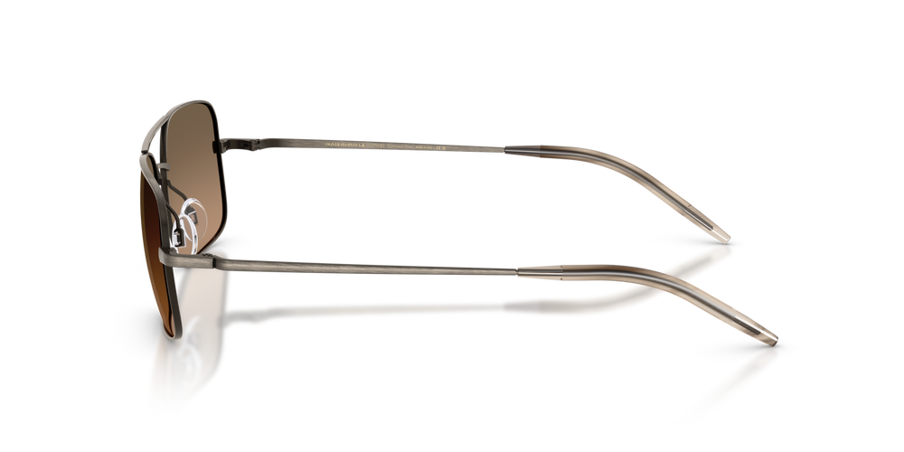 Oliver Peoples Victory II、ピューターフレーム、ブラウンレンズ - 画像 4