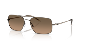 Oliver Peoples Victory II、ピューターフレーム、ブラウンレンズ - 画像 1