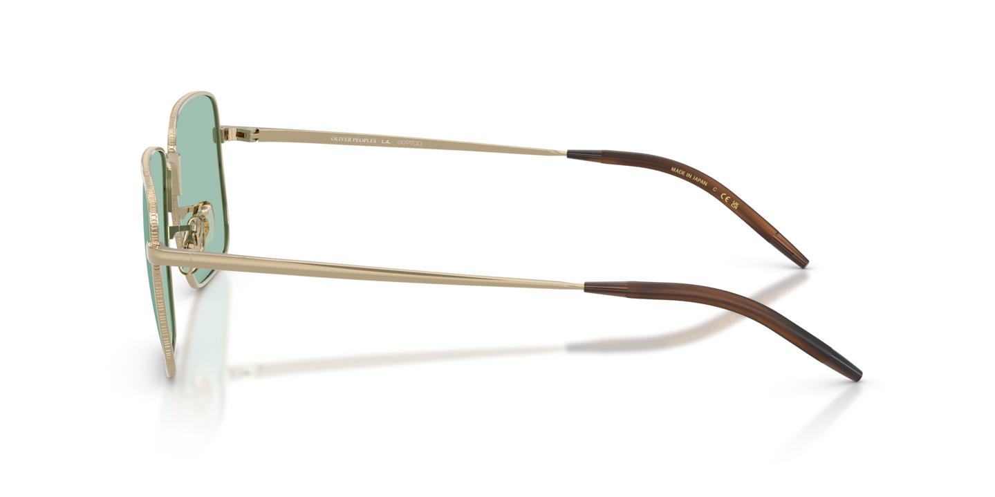 Oliver Peoples Welston with Gold frame - Image Temple Tip