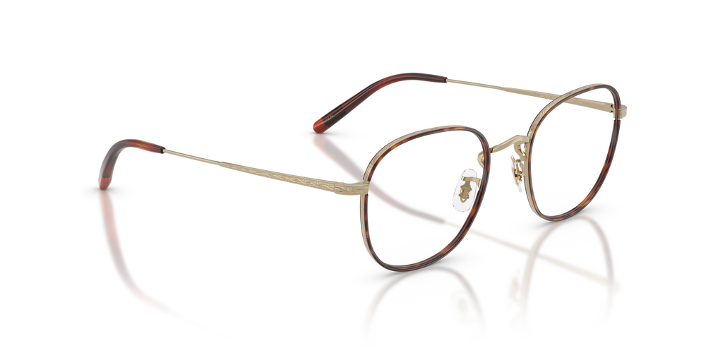 Oliver Peoples Mehr mit Gold/Dunkles Mahagoni Gestell - Das Bild 3