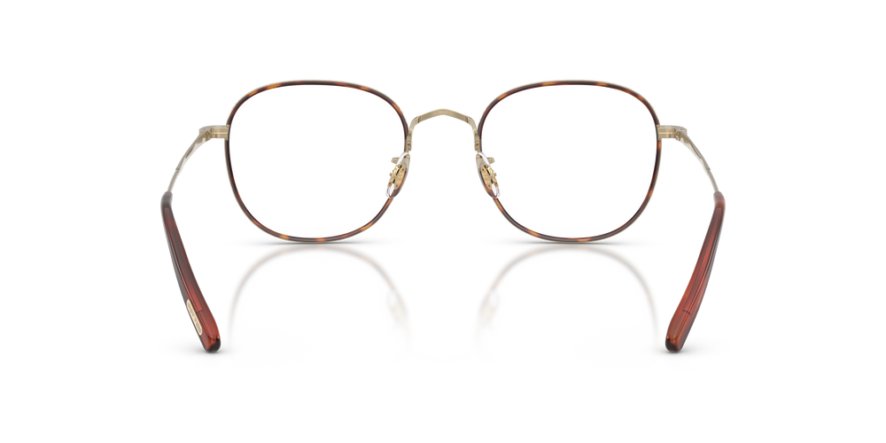 Oliver Peoples Mehr mit Gold/Dunkles Mahagoni Gestell - Das Bild 5
