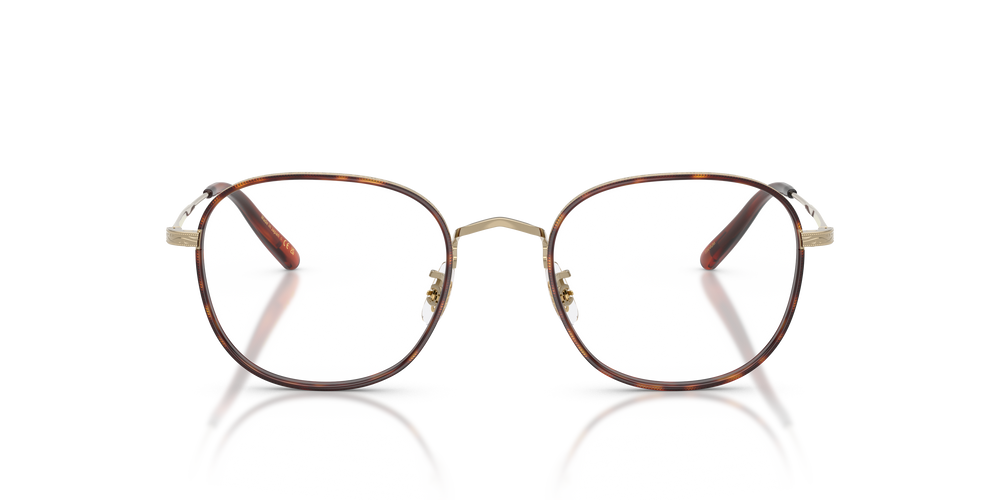 Oliver Peoples Mehr mit Gold/Dunkles Mahagoni Gestell - Das Bild 2