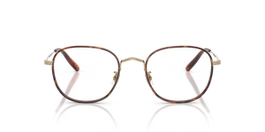 Oliver Peoples Mehr mit Gold/Dunkles Mahagoni Gestell - Das Bild 2
