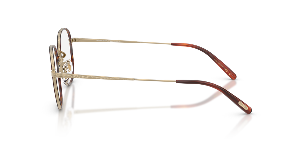 Oliver Peoples Mehr mit Gold/Dunkles Mahagoni Gestell - Das Bild 4