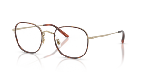 Oliver Peoples Mehr mit Gold/Dunkles Mahagoni Gestell - Das Bild 1