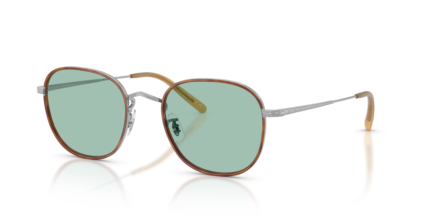 Oliver Peoples Mehr with Silver/Amber frame - Image Eyewire