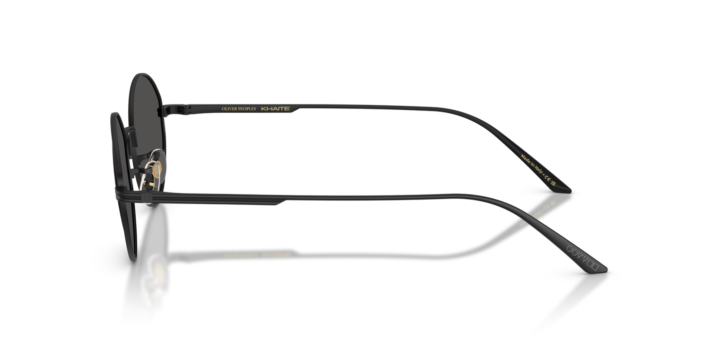 Oliver Peoples 1994C with Matte Black frame and Grey lenses - Image Khaite Temple