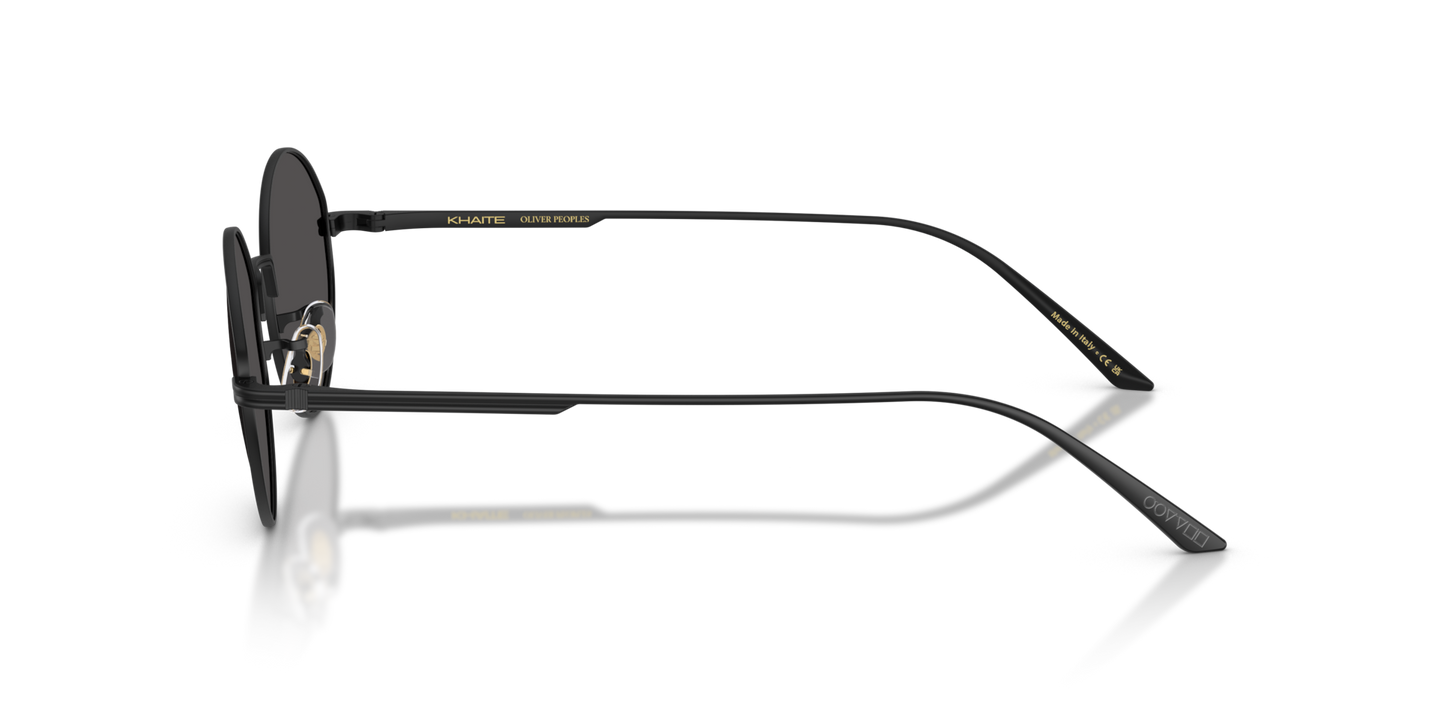 Oliver Peoples 1994C with Matte Black frame and Grey lenses - Image Khaite Temple