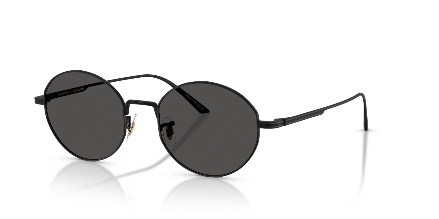 Oliver Peoples 1994C with Matte Black frame and Grey lenses - Image Nosepads