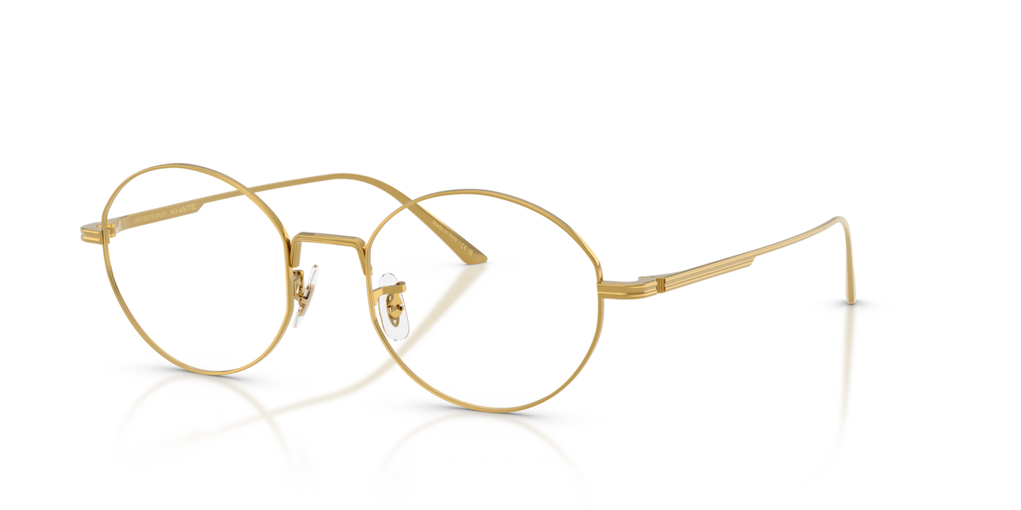 Oliver Peoples 1994C with Gold frame and Clear lenses - Image Nosepads