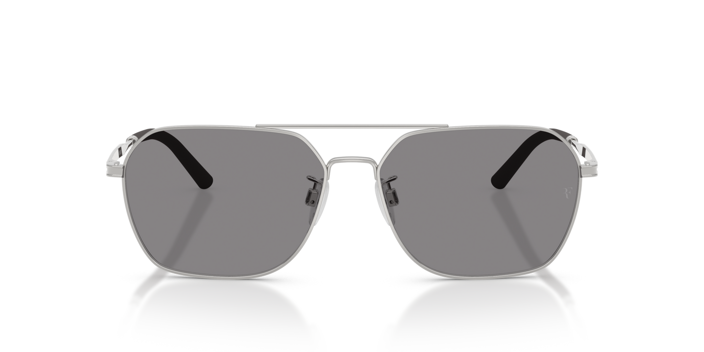 Oliver Peoples R-17 con montura Plateado y lentes Gris - Imagen Lentes