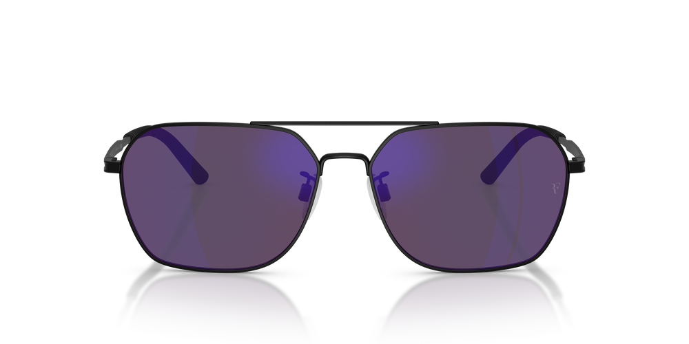 Sie Oliver Peoples R-17 mit Matt Schwarz Gestell und Violett Gläsern - Bild 2