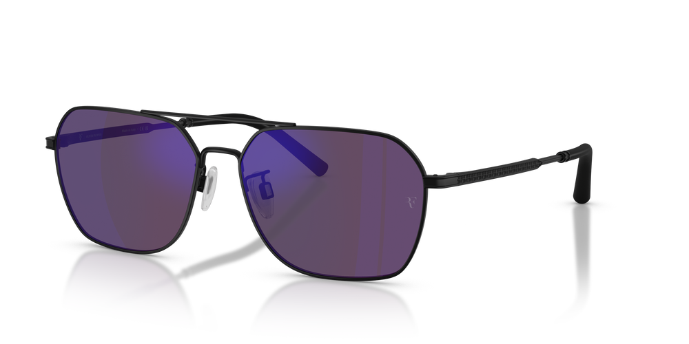 Oliver Peoples R-17 con montatura Nero Opaco e lenti  Viola - L'immagine 3