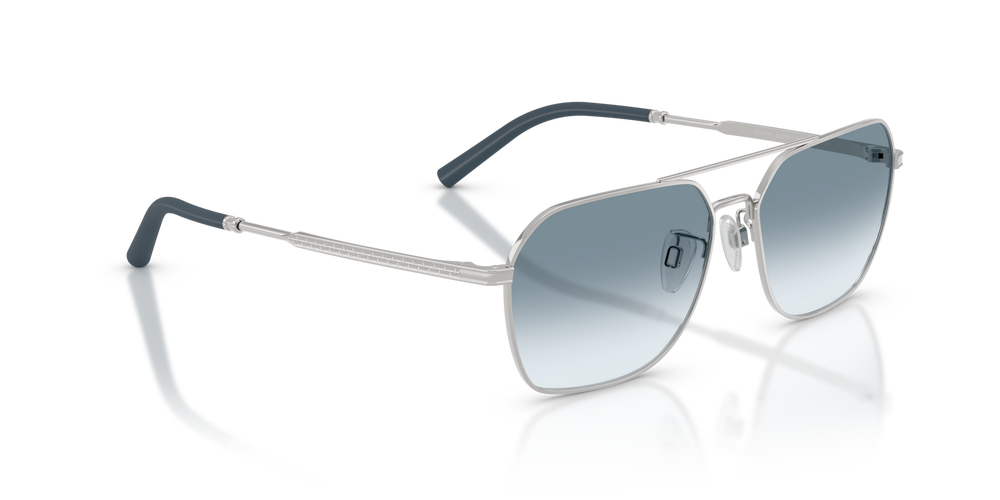 Oliver Peoples R-17 with Brushed Silver frame and Blue lenses - image 3