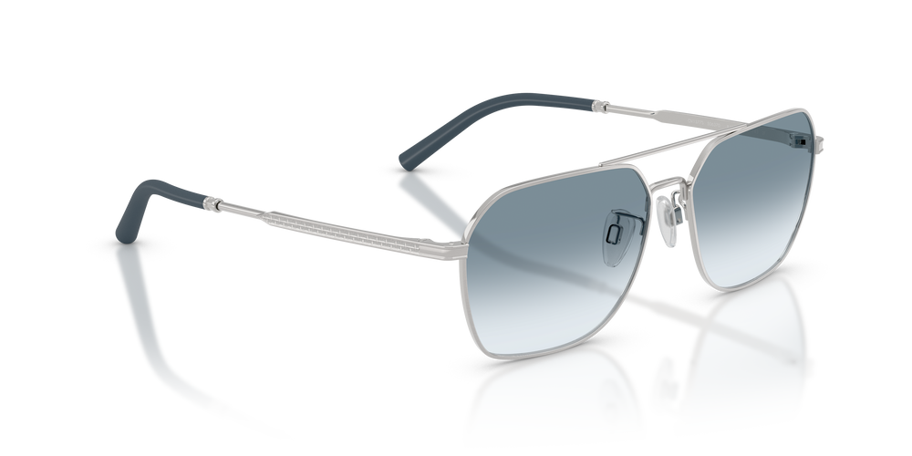 Oliver Peoples R-17 con montatura Argento Spazzolato e lenti  Blue - L'immagine 3