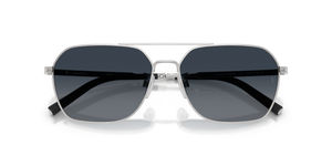 Oliver Peoples R-17 with Brushed Silver frame and Blue lenses - image 6