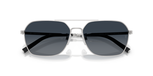 Oliver Peoples R-17 with Brushed Silver frame and Blue lenses - image 6