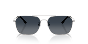 Oliver Peoples R-17 with Brushed Silver frame and Blue lenses - image 8