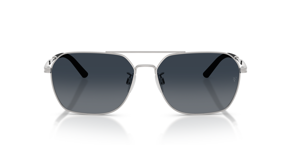 Oliver Peoples R-17 con montatura Argento Spazzolato e lenti  Blue - L'immagine 8
