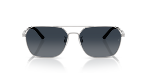 Oliver Peoples R-17 con montatura Argento Spazzolato e lenti  Blue - L'immagine 8