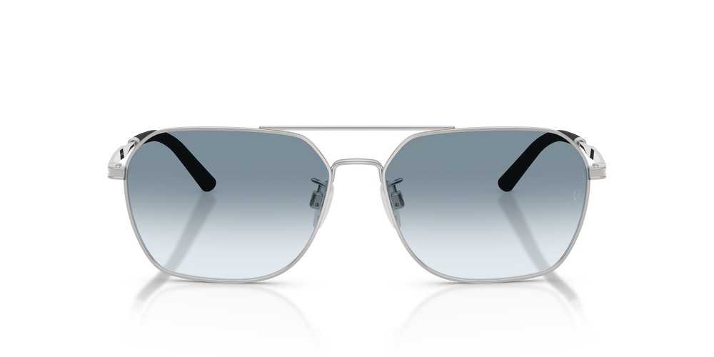 Oliver Peoples R-17 con montatura Argento Spazzolato e lenti  Blue - L'immagine 2