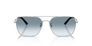 Oliver Peoples R-17 con montatura Argento Spazzolato e lenti  Blue - L'immagine 2