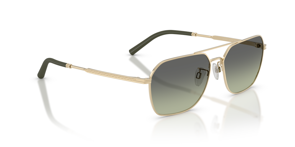 Oliver Peoples R-17 con montatura Oro Spazzolato e lenti  Verde - L'immagine 3
