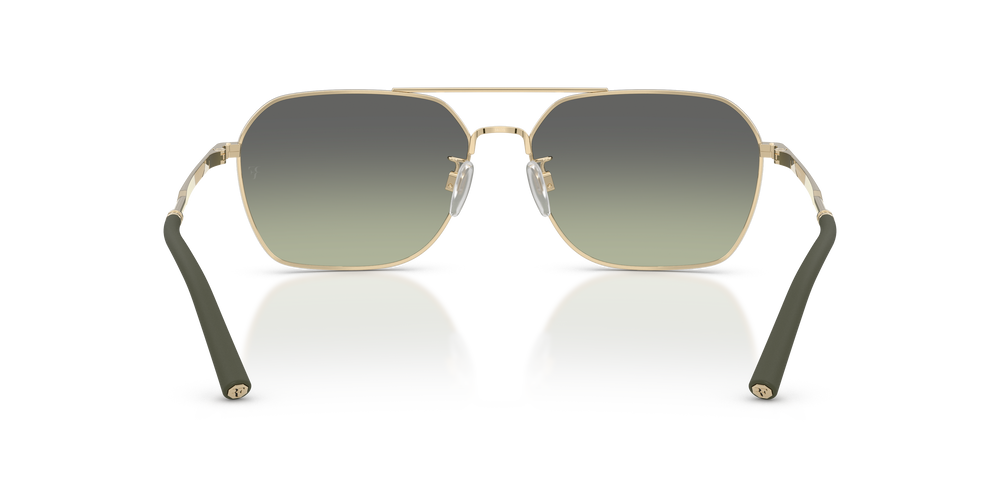 Oliver Peoples R-17 con montatura Oro Spazzolato e lenti  Verde - L'immagine 5