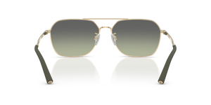 Oliver Peoples R-17 con montatura Oro Spazzolato e lenti  Verde - L'immagine 5
