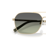 Oliver Peoples R-17 with Brushed Gold frame and Green lenses - Variant