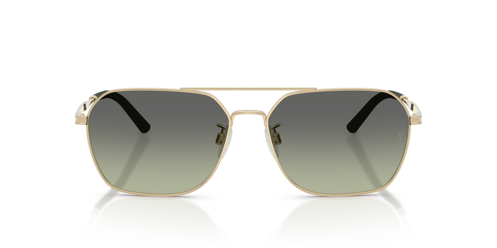 Oliver Peoples R-17 with Brushed Gold frame and Green lenses - image 2