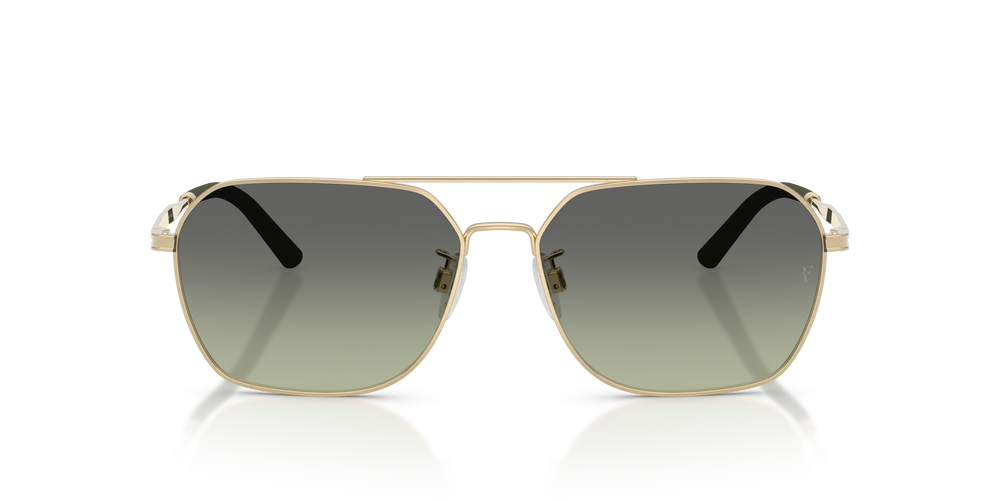 Oliver Peoples R-17 con montatura Oro Spazzolato e lenti  Verde - L'immagine 2