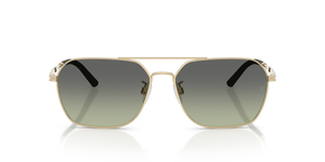 Oliver Peoples R-17 con montatura Oro Spazzolato e lenti  Verde - L'immagine 2