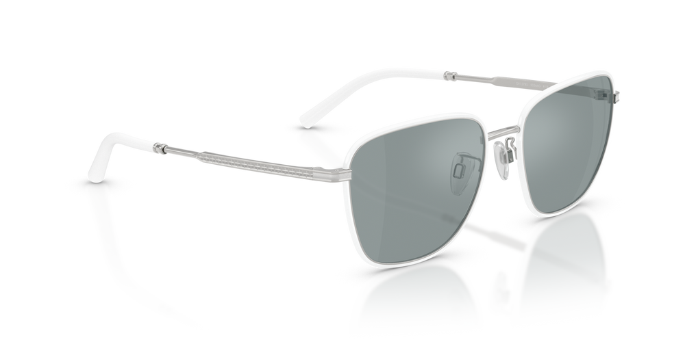 Oliver Peoples R-18 con montatura Bianco/Argento e lenti  Grigio - immagine 3