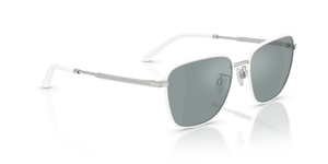 Oliver Peoples R-18 con montatura Bianco/Argento e lenti  Grigio - immagine 3