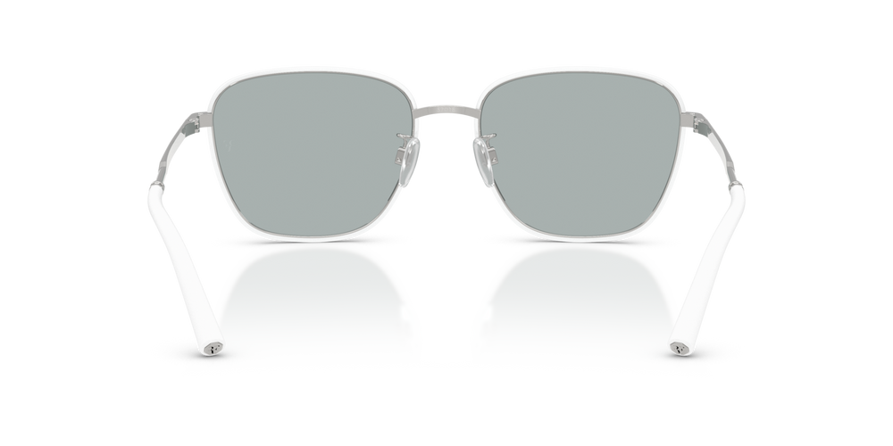 Oliver Peoples R-18 con montatura Bianco/Argento e lenti  Grigio - immagine 5