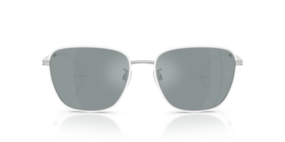 Oliver Peoples R-18 con montatura Bianco/Argento e lenti  Grigio - immagine 2