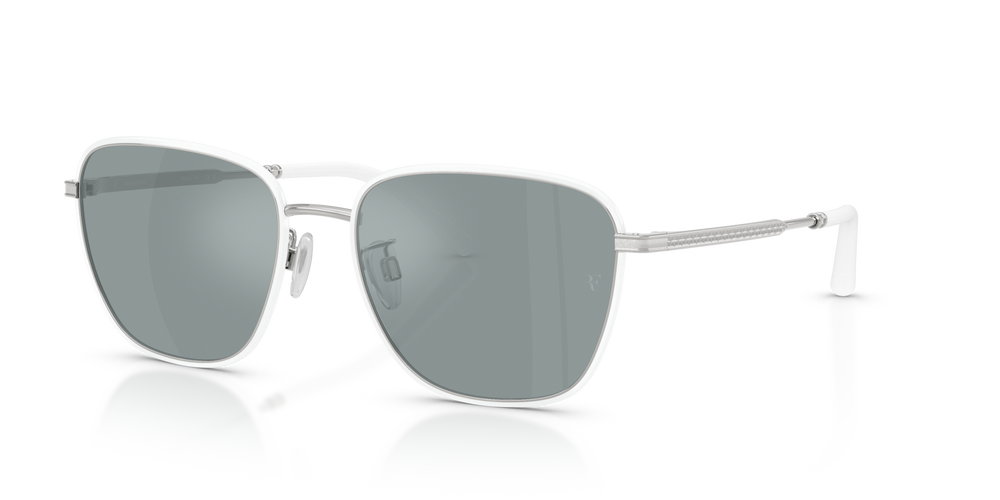 Oliver Peoples R-18 con montatura Bianco/Argento e lenti  Grigio - immagine 1