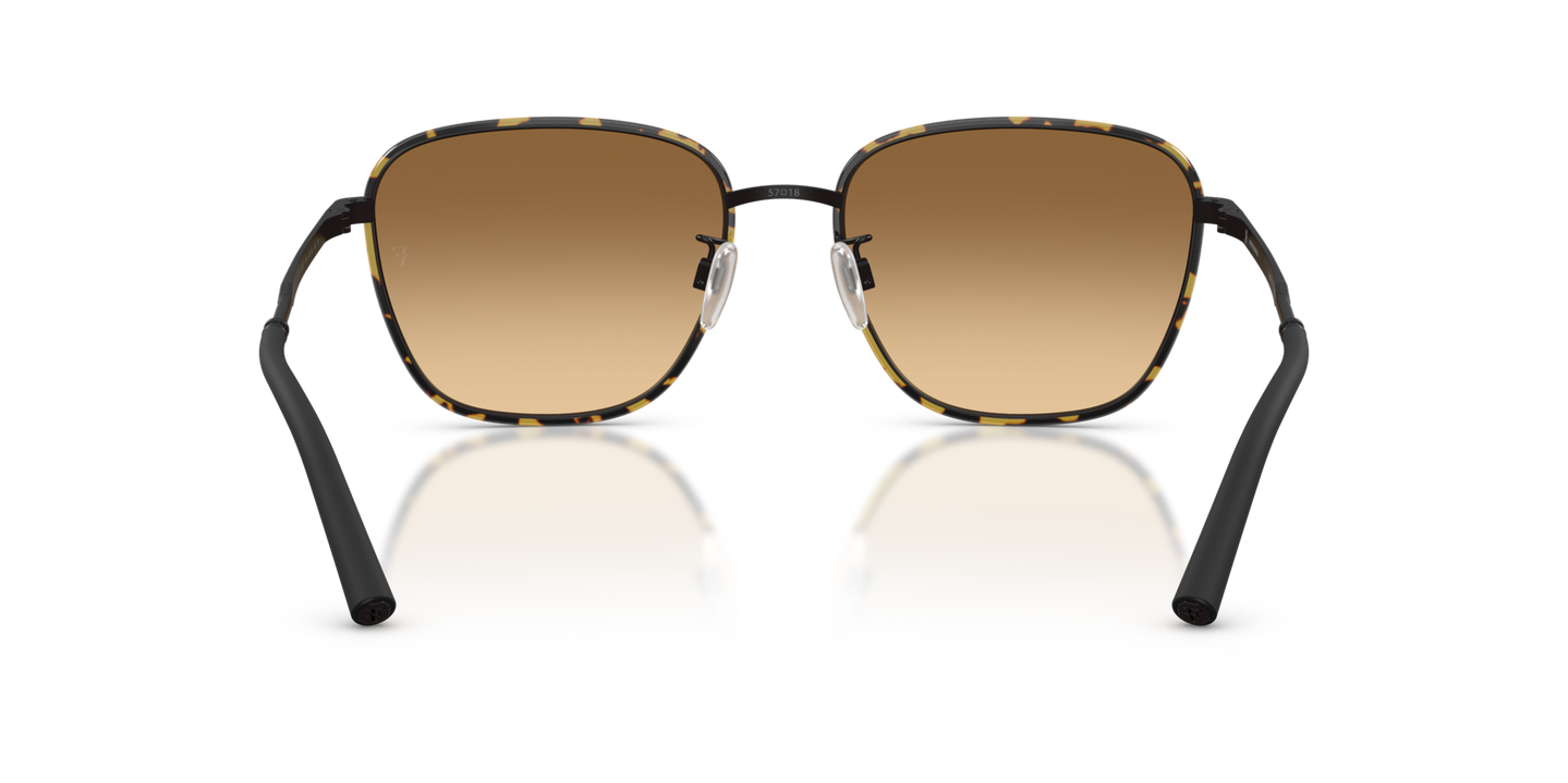 Oliver Peoples R-18 con montura Black/DTBK y lentes Brown - Imagen Plaquetas nasales