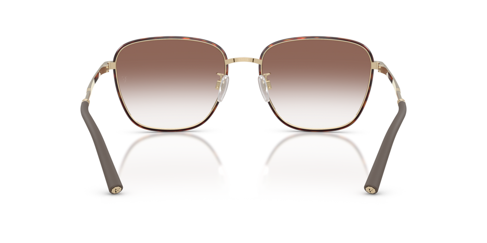 Oliver Peoples R-18 con montura Dorado satinado / Caoba oscuro y lentes Marrón - imagen 5