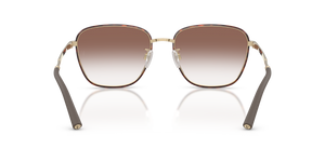 Oliver Peoples R-18 avec une monture Or brossé/Acajou foncé et des verres Brun - image 5