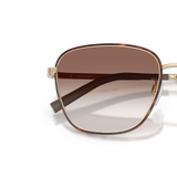 Oliver Peoples R-18 con montatura Oro spazzolato/Mogano scuro e lenti  Marrone - Variant